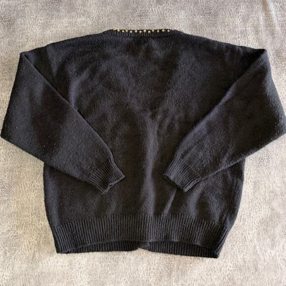 Vintage Alfred Dunner Embroidered Sequin Cardigan Sweater - Picture 5 of 6